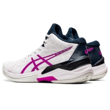 Asics Sky Elite FF MT (Mid Cut) weiss/grape Volleyballschuhe Damen